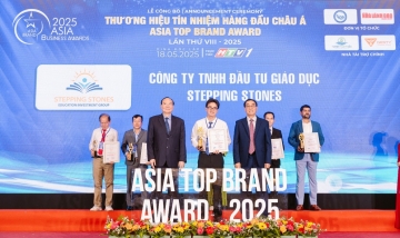 STEPPING STONES ĐƯỢC VINH DANH – TOP 10 THƯƠNG HIỆU TÍN NHIỆM HÀNG ĐẦU CHÂU Á TẠI ASIA TOP BRAND AWARDS 2025