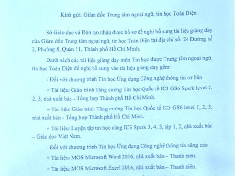 NGOẠI NGỮ - TIN HỌC