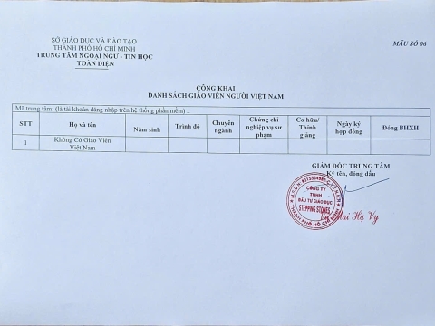 NGOẠI NGỮ - TIN HỌC