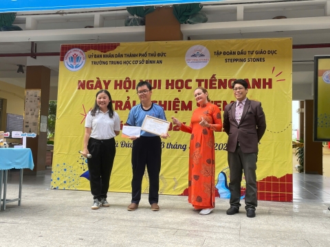 NGÀY HỘI VUI HỌC TIẾNG ANH TRẢI NGHIỆM STEM THCS BÌNH AN