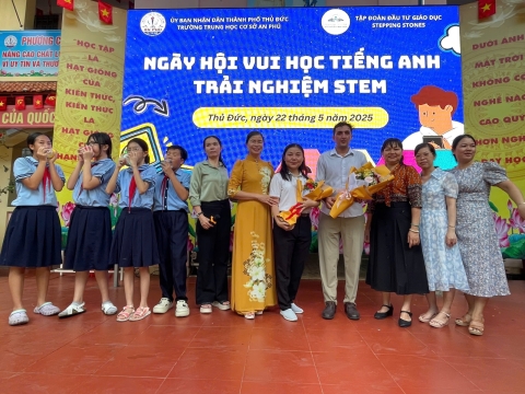 NGÀY HỘI VUI HỌC TIẾNG ANH TRẢI NGHIỆM STEM THCS AN PHÚ