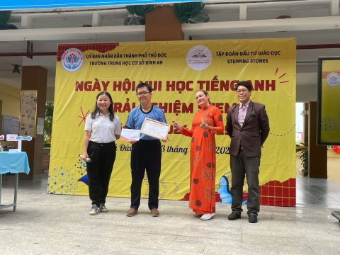 NGÀY HỘI VUI HỌC TIẾNG ANH TRẢI NGHIỆM STEM THCS BÌNH AN