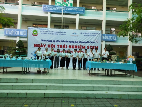 NGÀY HỘI TRẢI NGHIỆM STEM TẠI TRƯỜNG TIỂU HỌC BÌNH TRỊ ĐÔNG