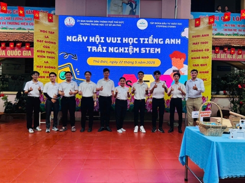 NGÀY HỘI VUI HỌC TIẾNG ANH TRẢI NGHIỆM STEM THCS AN PHÚ