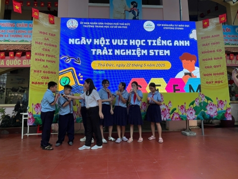 NGÀY HỘI VUI HỌC TIẾNG ANH TRẢI NGHIỆM STEM THCS AN PHÚ
