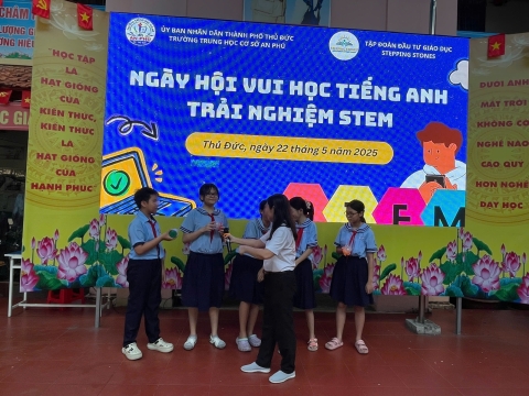 NGÀY HỘI VUI HỌC TIẾNG ANH TRẢI NGHIỆM STEM THCS AN PHÚ