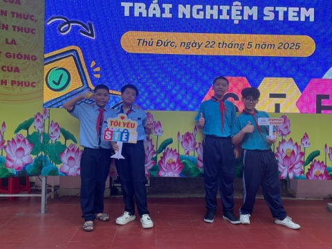 NGÀY HỘI VUI HỌC TIẾNG ANH TRẢI NGHIỆM STEM THCS AN PHÚ