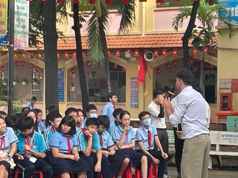 NGÀY HỘI VUI HỌC TIẾNG ANH TRẢI NGHIỆM STEM THCS AN PHÚ