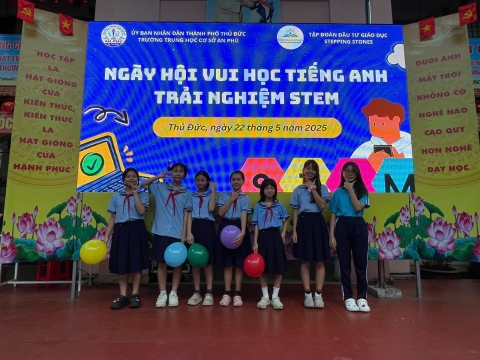 NGÀY HỘI VUI HỌC TIẾNG ANH TRẢI NGHIỆM STEM THCS AN PHÚ