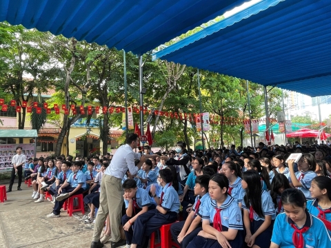 NGÀY HỘI VUI HỌC TIẾNG ANH TRẢI NGHIỆM STEM THCS AN PHÚ