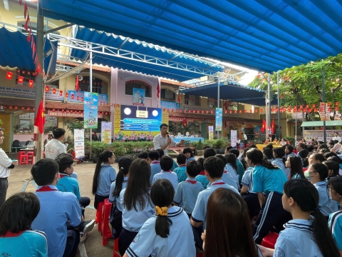 NGÀY HỘI VUI HỌC TIẾNG ANH TRẢI NGHIỆM STEM THCS AN PHÚ