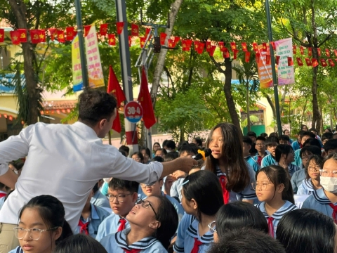 NGÀY HỘI VUI HỌC TIẾNG ANH TRẢI NGHIỆM STEM THCS AN PHÚ