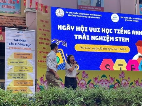 NGÀY HỘI VUI HỌC TIẾNG ANH TRẢI NGHIỆM STEM THCS AN PHÚ
