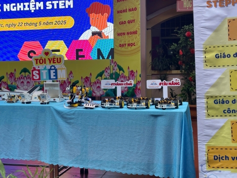 NGÀY HỘI VUI HỌC TIẾNG ANH TRẢI NGHIỆM STEM THCS AN PHÚ