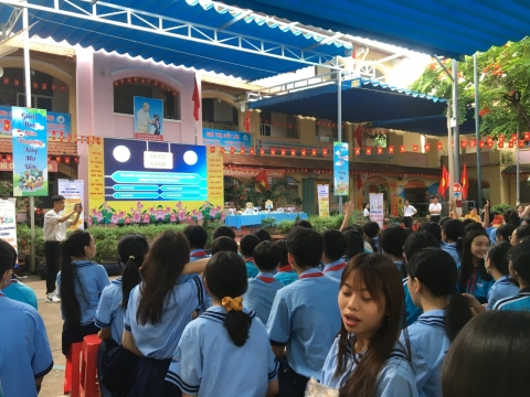 NGÀY HỘI VUI HỌC TIẾNG ANH TRẢI NGHIỆM STEM THCS AN PHÚ