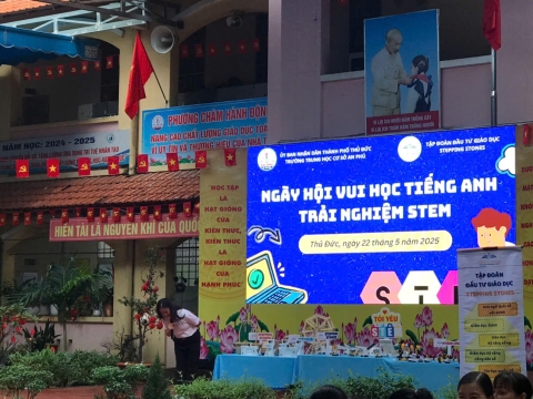NGÀY HỘI VUI HỌC TIẾNG ANH TRẢI NGHIỆM STEM THCS AN PHÚ