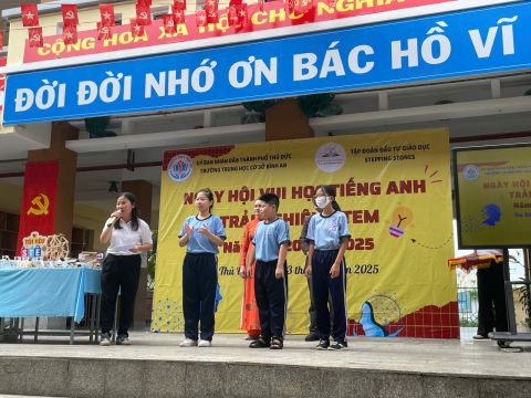 NGÀY HỘI VUI HỌC TIẾNG ANH TRẢI NGHIỆM STEM THCS BÌNH AN