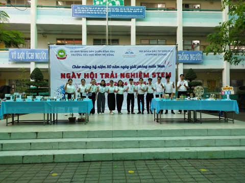NGÀY HỘI TRẢI NGHIỆM STEM TẠI TRƯỜNG TIỂU HỌC BÌNH TRỊ ĐÔNG
