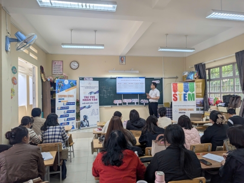 STEPPING STONES EDUCATION Tập huấn về giáo dục STEM và Trí tuệ nhân tạo cho trường tiểu học Mê Linh - Đà Lạt ngày 10-8-2026