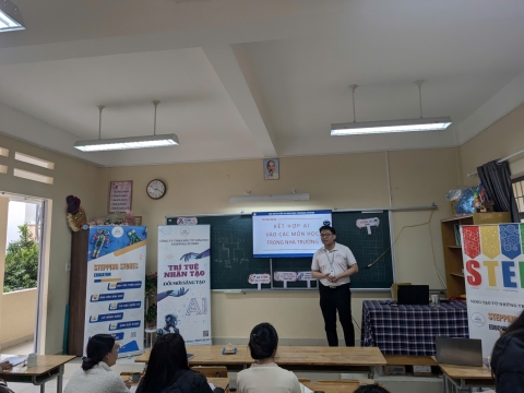 STEPPING STONES EDUCATION Tập huấn về giáo dục STEM và Trí tuệ nhân tạo cho trường tiểu học Mê Linh - Đà Lạt ngày 10-8-2026