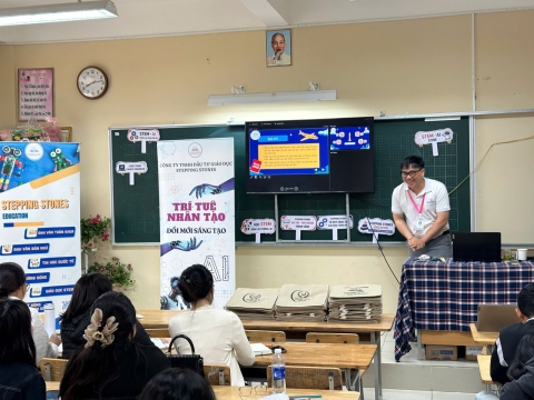 STEPPING STONES EDUCATION Tập huấn về giáo dục STEM và Trí tuệ nhân tạo cho trường tiểu học Mê Linh - Đà Lạt ngày 10-8-2026