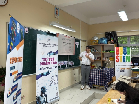 STEPPING STONES EDUCATION Tập huấn về giáo dục STEM và Trí tuệ nhân tạo cho trường tiểu học Mê Linh - Đà Lạt ngày 10-8-2026