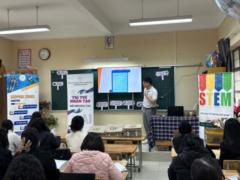 STEPPING STONES EDUCATION Tập huấn về giáo dục STEM và Trí tuệ nhân tạo cho trường tiểu học Mê Linh - Đà Lạt ngày 10-8-2026