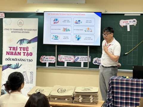STEPPING STONES EDUCATION Tập huấn về giáo dục STEM và Trí tuệ nhân tạo cho trường tiểu học Mê Linh - Đà Lạt ngày 10-8-2026