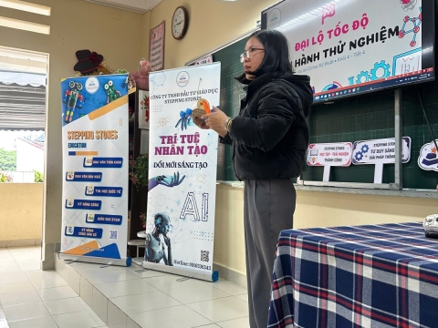 STEPPING STONES EDUCATION Tập huấn về giáo dục STEM và Trí tuệ nhân tạo cho trường tiểu học Mê Linh - Đà Lạt ngày 10-8-2026