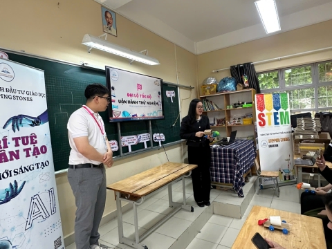 STEPPING STONES EDUCATION Tập huấn về giáo dục STEM và Trí tuệ nhân tạo cho trường tiểu học Mê Linh - Đà Lạt ngày 10-8-2026