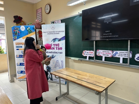 STEPPING STONES EDUCATION Tập huấn về giáo dục STEM và Trí tuệ nhân tạo cho trường tiểu học Mê Linh - Đà Lạt ngày 10-8-2026