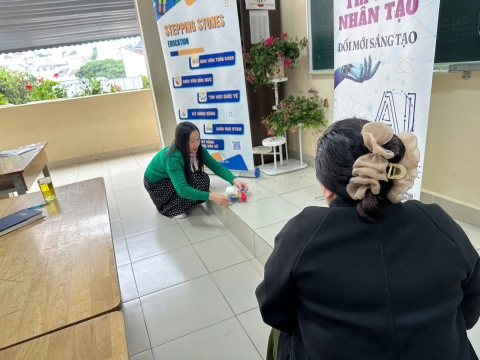 STEPPING STONES EDUCATION Tập huấn về giáo dục STEM và Trí tuệ nhân tạo cho trường tiểu học Mê Linh - Đà Lạt ngày 10-8-2026