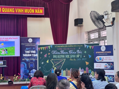 STEPPING STONES EDUCATION ĐỒNG HÀNH CÙNG TRƯỜNG TIỂU HỌC ÂU CƠ TP.HCM CHÀO ĐÓN HỌC SINH KHỐI 1