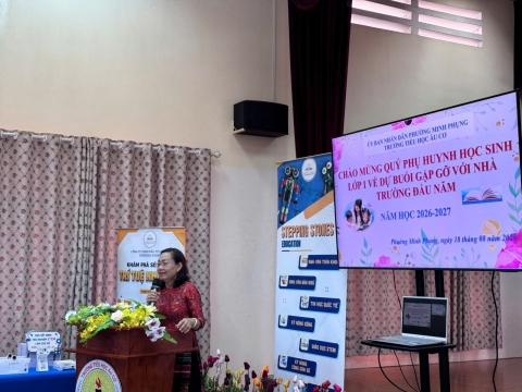 STEPPING STONES EDUCATION ĐỒNG HÀNH CÙNG TRƯỜNG TIỂU HỌC ÂU CƠ TP.HCM CHÀO ĐÓN HỌC SINH KHỐI 1