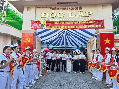 STEPPING STONES EDUCATION ĐỒNG HÀNH CÙNG TRƯỜNG THCS ĐỘC LẬP ĐÓN CHÀO HỌC SINH KHỐI 6 NĂM HỌC 2026- 2027