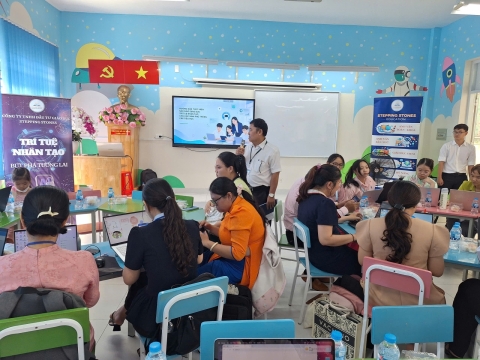 STEPPING STONES EDUCATION ĐỒNG HÀNH CÙNG TIỂU HỌC LƯƠNG THẾ VINH (PHƯỜNG AN LẠC) TẬP HUẤN TRÍ TUỆ NHÂN TẠO (AI), KNS CHUẨN BỊ CHO NĂM HỌC 2026 - 2027