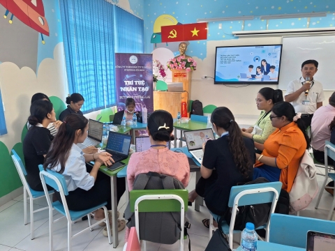 STEPPING STONES EDUCATION ĐỒNG HÀNH CÙNG TIỂU HỌC LƯƠNG THẾ VINH (PHƯỜNG AN LẠC) TẬP HUẤN TRÍ TUỆ NHÂN TẠO (AI), KNS CHUẨN BỊ CHO NĂM HỌC 2026 - 2027