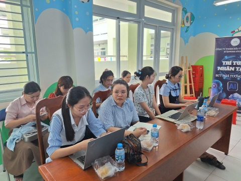 STEPPING STONES EDUCATION ĐỒNG HÀNH CÙNG TIỂU HỌC LƯƠNG THẾ VINH (PHƯỜNG AN LẠC) TẬP HUẤN TRÍ TUỆ NHÂN TẠO (AI), KNS CHUẨN BỊ CHO NĂM HỌC 2026 - 2027
