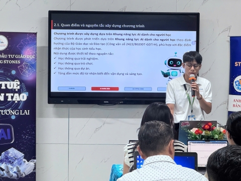 STEPPING STONES EDUCATION ĐỒNG HÀNH CÙNG TIỂU HỌC NGUYỄN ĐỨC CẢNH TẬP HUẤN TRÍ TUỆ NHÂN TẠO (AI) CHUẨN BỊ CHO NĂM HỌC 2026 - 2027