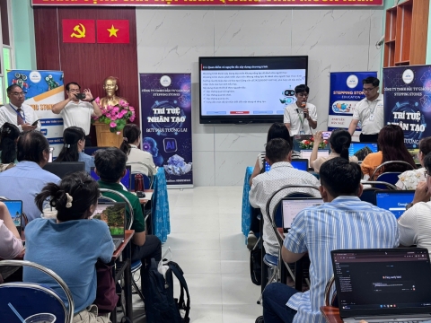 STEPPING STONES EDUCATION ĐỒNG HÀNH CÙNG TIỂU HỌC NGUYỄN ĐỨC CẢNH TẬP HUẤN TRÍ TUỆ NHÂN TẠO (AI) CHUẨN BỊ CHO NĂM HỌC 2026 - 2027