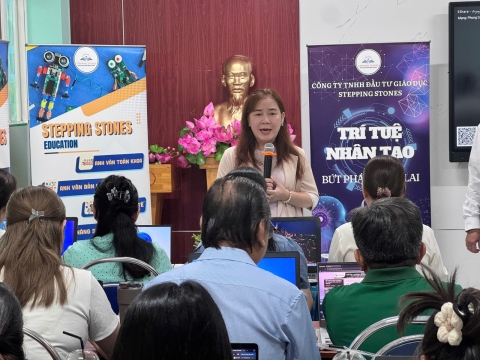 STEPPING STONES EDUCATION ĐỒNG HÀNH CÙNG TIỂU HỌC NGUYỄN ĐỨC CẢNH TẬP HUẤN TRÍ TUỆ NHÂN TẠO (AI) CHUẨN BỊ CHO NĂM HỌC 2026 - 2027