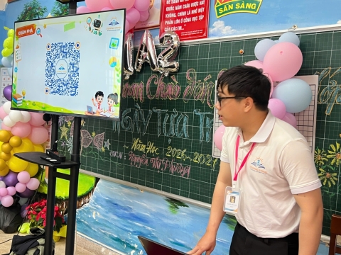 STEPPING STONES EDUCATION Tập huấn về giáo dục Trí tuệ nhân tạo cho trường tiểu học Mê Linh - Đà Lạt ngày 5-9-2026