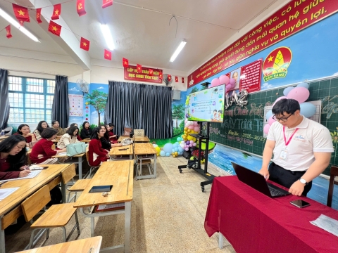 STEPPING STONES EDUCATION Tập huấn về giáo dục Trí tuệ nhân tạo cho trường tiểu học Mê Linh - Đà Lạt ngày 5-9-2026