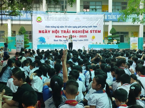 NGÀY HỘI TRẢI NGHIỆM STEM TẠI TRƯỜNG TIỂU HỌC BÌNH TRỊ ĐÔNG