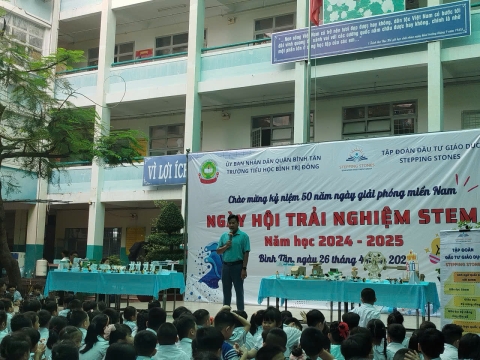 NGÀY HỘI TRẢI NGHIỆM STEM TẠI TRƯỜNG TIỂU HỌC BÌNH TRỊ ĐÔNG