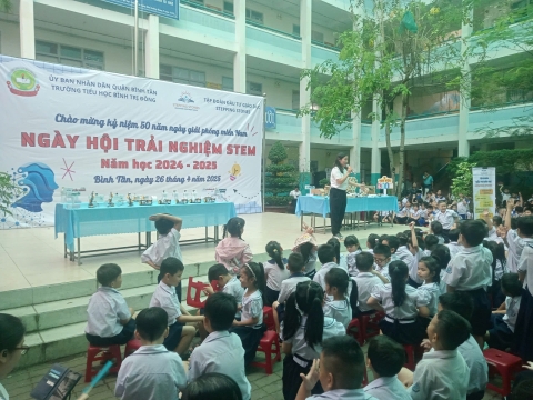 NGÀY HỘI TRẢI NGHIỆM STEM TẠI TRƯỜNG TIỂU HỌC BÌNH TRỊ ĐÔNG
