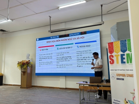 STEPPING STONES EDUCATION Tập huấn về giáo dục STEM và Trí tuệ nhân tạo cho trường tiểu học Nguyễn Trãi - Đà Lạt ngày 12/08/2026