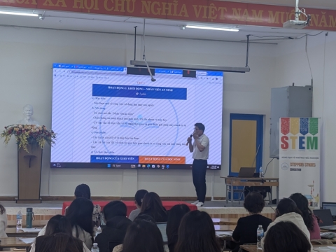 STEPPING STONES EDUCATION Tập huấn về giáo dục STEM và Trí tuệ nhân tạo cho trường tiểu học Nguyễn Trãi - Đà Lạt ngày 12/08/2026