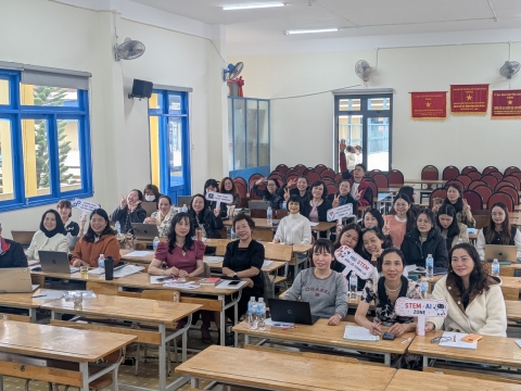 STEPPING STONES EDUCATION Tập huấn về giáo dục STEM và Trí tuệ nhân tạo cho trường tiểu học Nguyễn Trãi - Đà Lạt ngày 12/08/2026