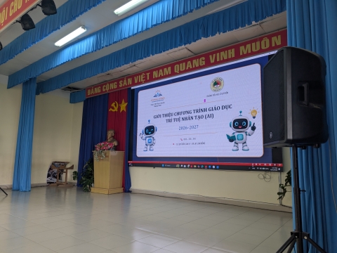 STEPPING STONES EDUCATION Tập huấn về giáo dục Trí tuệ nhân tạo cho trường tiểu học Lê Quý Đôn - Đà Lạt ngày 25-08-2026